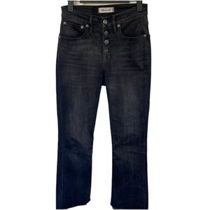 Madewell Cali Demi-Boot high waisted casual black jeans. Size 24